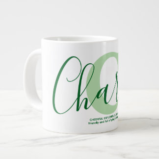 Luna Namn Betydelse Monogram Jumbo Mugg