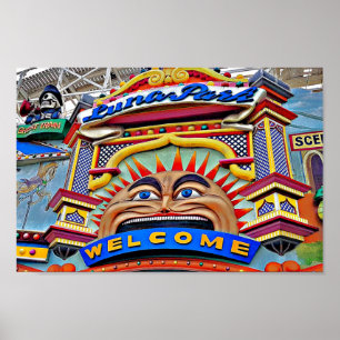 Luna Park bara för Roligt Poster