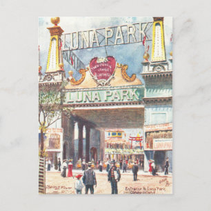 Luna Park New York Vykort