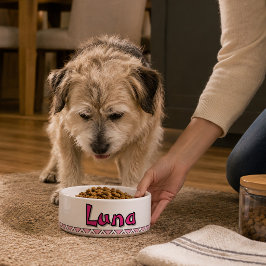 "LUNA" - PERSONLIG KERAMISK KATT/ HUND SKÅL