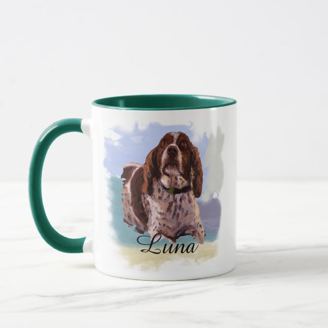 “Luna” – Portrait of a Dog - Personalize Yours Mugg (Vänster)
