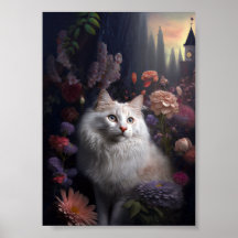 Luna Poster den turkiska angorakatan
