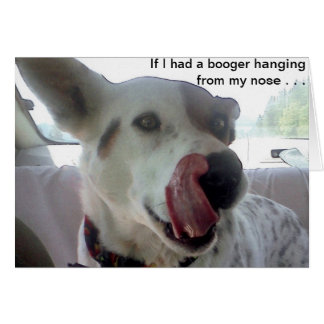 Luna säger om jag hade en tiggare som hängde från  hälsningskort