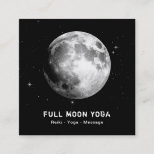 *~* Luna Stars Full MOON Lunar Cosmic Celestial Fyrkantigt Visitkort