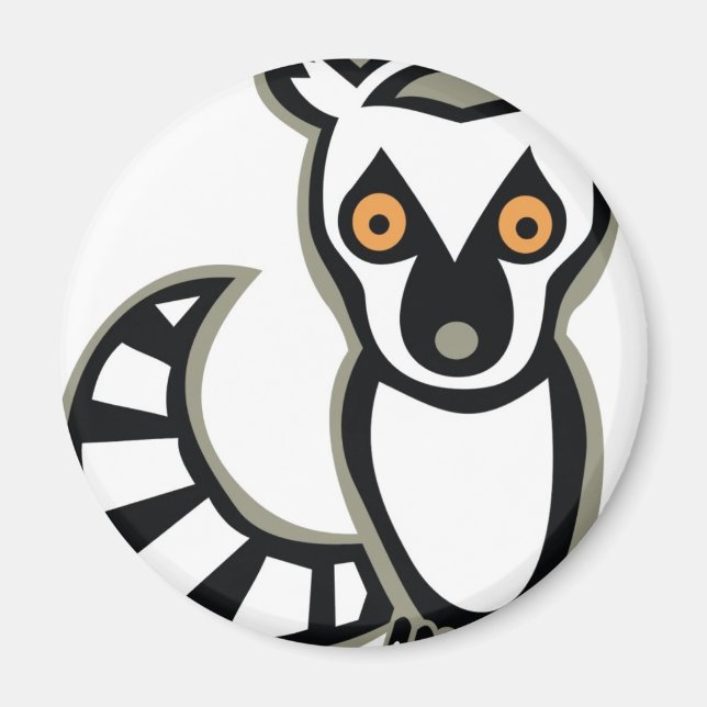 LUNA the LEMUR Magnet (Framsidan)
