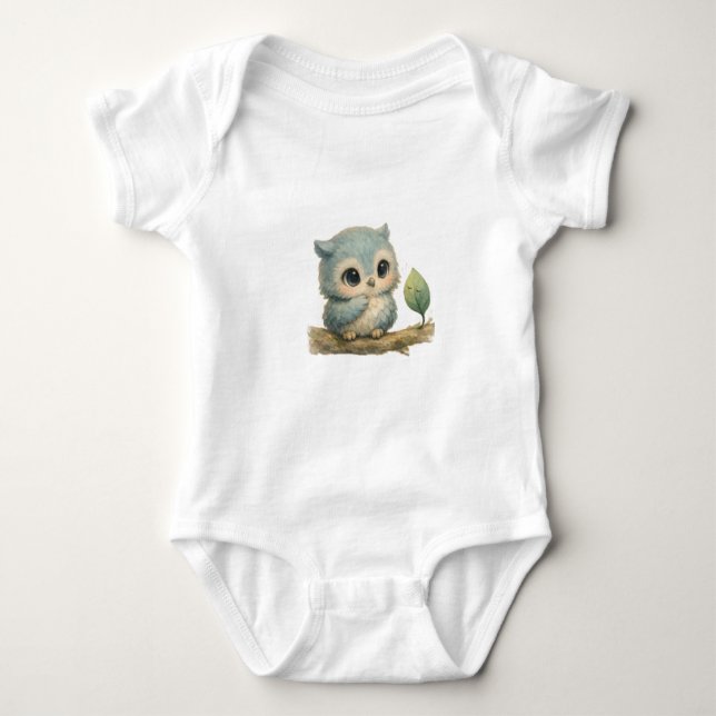 Luna the Owl Toddler Tee – Nighttime Guardian  (Framsida)