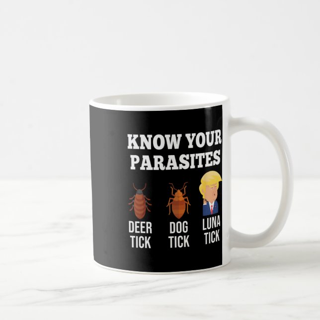 Luna Tick-fästet är kvar för din Parasites Anti-tr Kaffemugg (Höger)