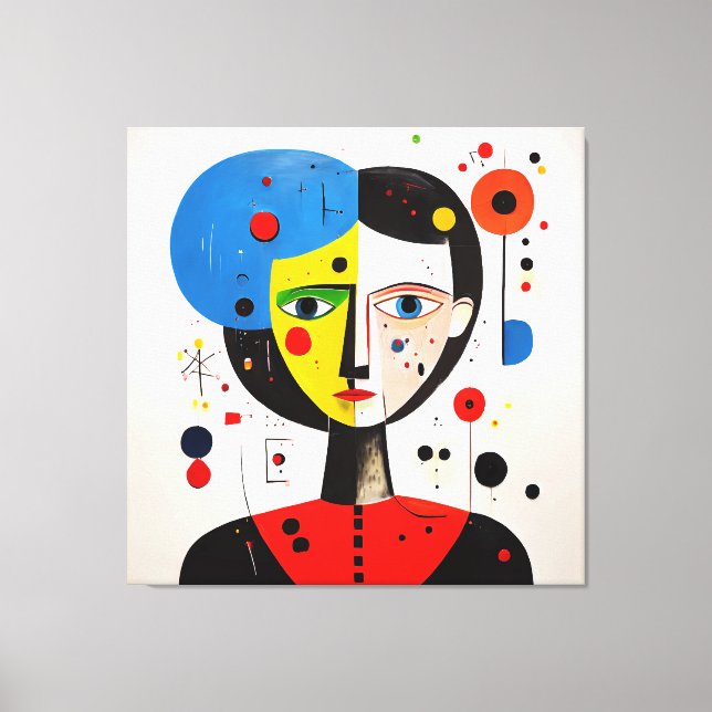 Luna - Uttrycket två gånger Canvastryck (Framsida)