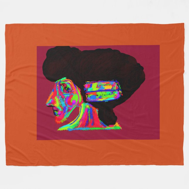 Luna Wolfwoman  Fleecefilt (Framsidan (Horisontell))