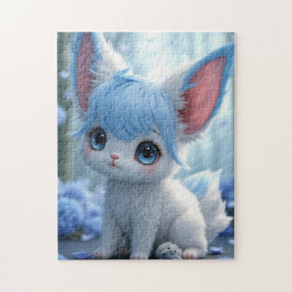 Lunabu in the Blue Blossom Forest Jigsaw Puzzle Pussel
