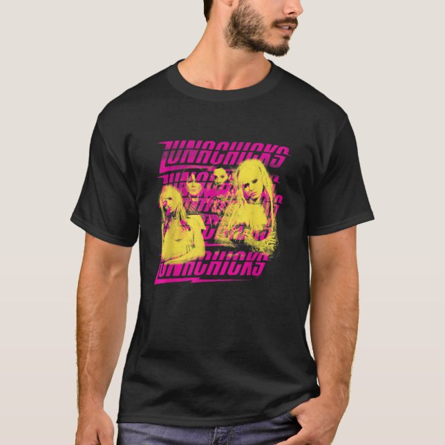 Lunachicks Officiell Merchandise Group Photo T Shirt (Framsida)