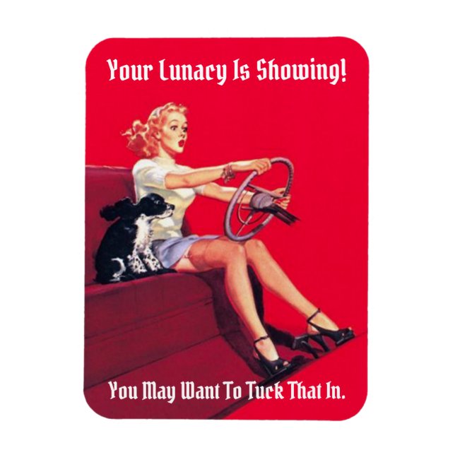 Lunacy Vintage Pin-Up Magnet (Vertikal)