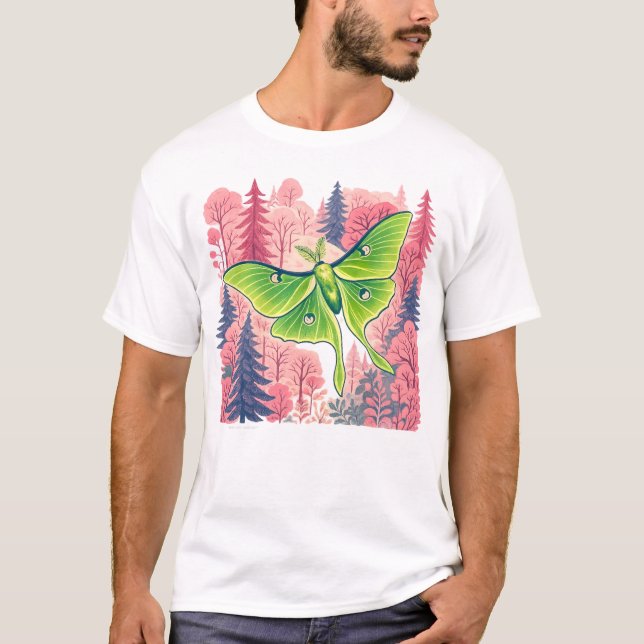 Lunamodig rosa skog t shirt (Framsida)