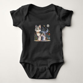  Lunar Baby Wolf - Adorable Baby Romper T Shirt