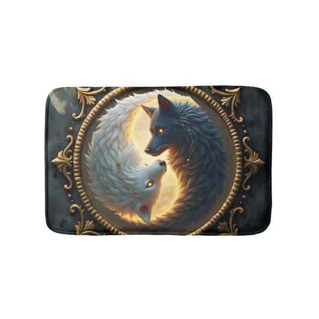 Lunar Balance – Where Shadows Embrace the Light.  Badrumsmatta (Framsidan)