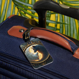 Lunar Balance – Where Shadows Embrace the Light.  Bagagebricka