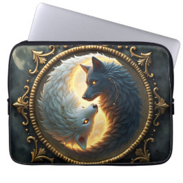 Lunar Balance – Where Shadows Embrace the Light.  Laptop Fodral