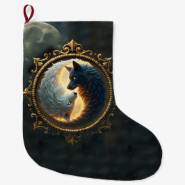 Lunar Balance – Where Shadows Embrace the Light.  Stor Julstrumpa