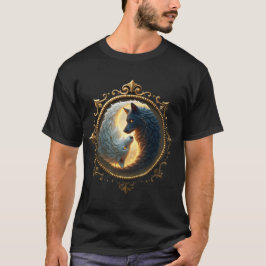 Lunar Balance – Where Shadows Embrace the Light.  T Shirt