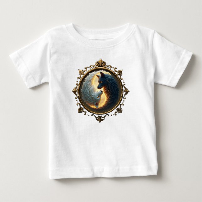 Lunar Balance – Where Shadows Embrace the Light.  T Shirt (Framsida)