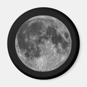 Lunar bilder för fullmåne från rymden magnet