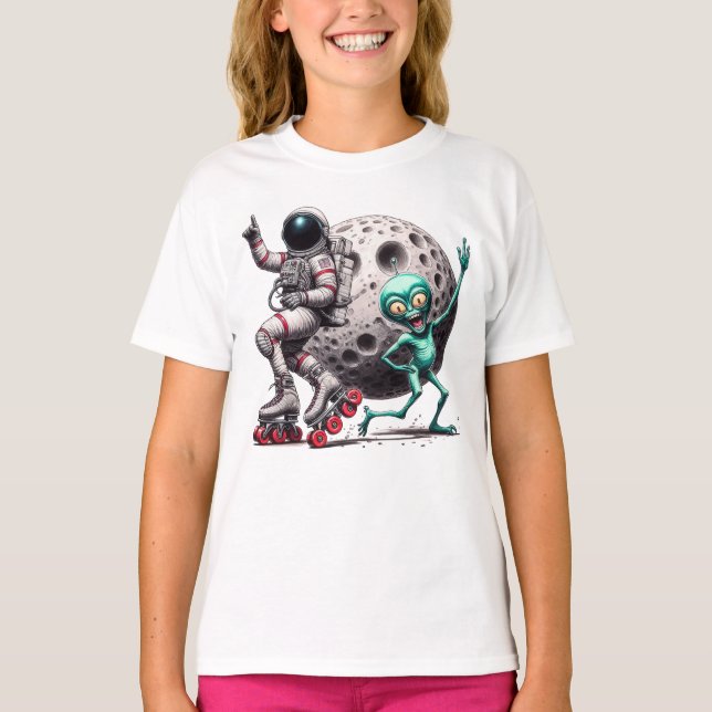 Lunar Boogie Girl's T-Shirt (Framsida)