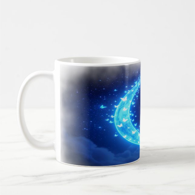 "Lunar Butterfly Dream - Enchanted Coffee Mugg (Vänster)
