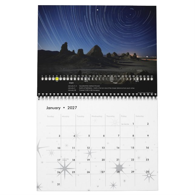 Lunar Calendar 2015 Astronomy Wall Calendar B Kalender (Jan 2027)