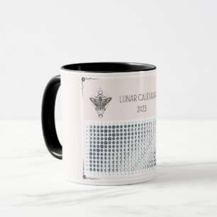 LUNAR CALENDAR 2023, Wicca Witch Måne Phase Mugg