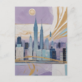 Lunar Cityscape Helg Vykort