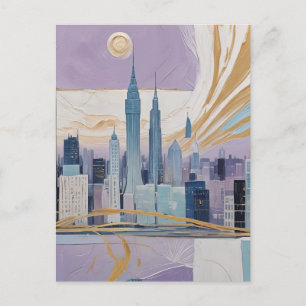 Lunar Cityscape Helg Vykort