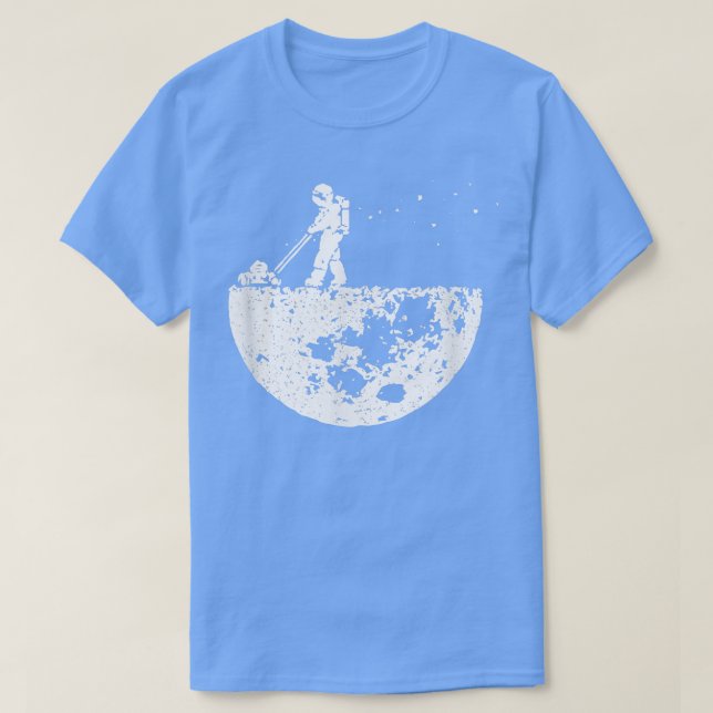 Lunar Cleaner Funny Astronaut Måne Astronomy Älska T Shirt (Design framsida)