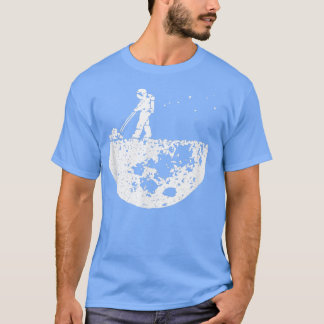 Lunar Cleaner Funny Astronaut Måne Astronomy Älska T Shirt