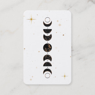 *~* Lunar - Cosmic Måne Phases Universe Shaman Visitkort