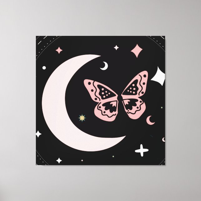 Lunar Dreams & Butterfly Nights Canvastryck (Framsida)