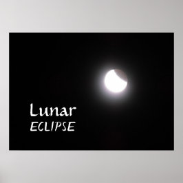 Lunar Eclipse Måne Photo Poster
