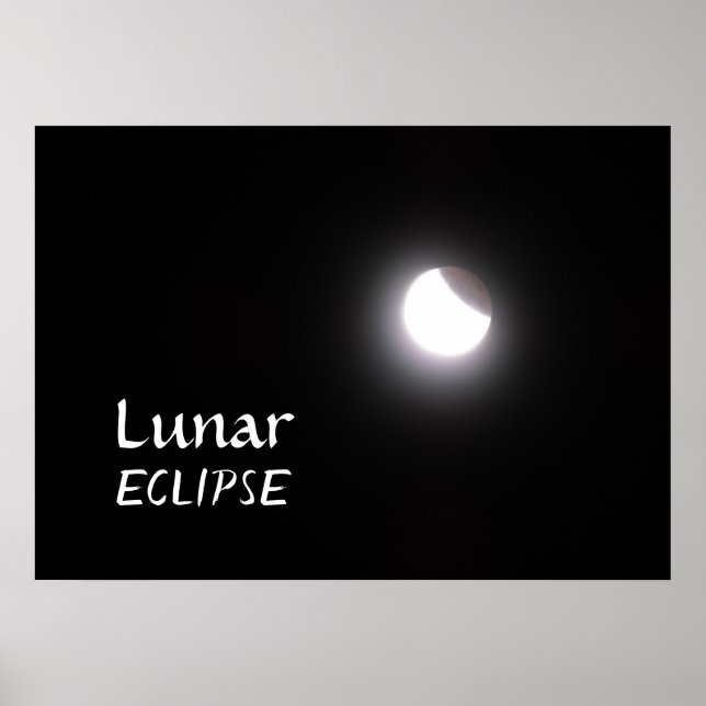 Lunar Eclipse Måne Photo Poster (Framsidan)