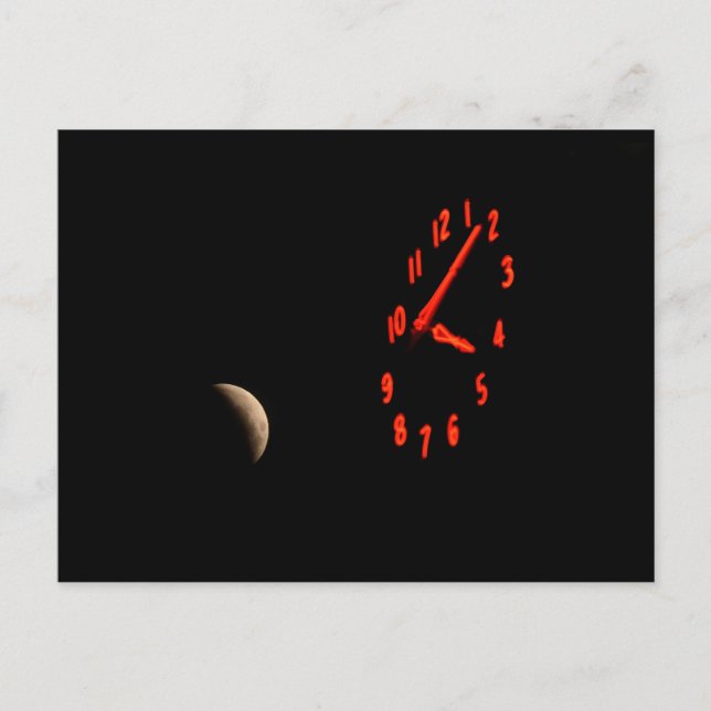 Lunar Eclipse over Oakland Vykort (Framsida)