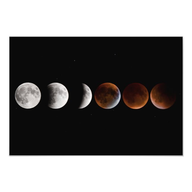 Lunar Eclipse Sequence Fototryck (Framsidan)