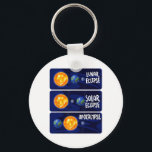 Lunar Eclipse Solar Apocalypse Astrology Science Nyckelring<br><div class="desc">Lunar Eclipse Solar Apocalypse Astrology Science Science Meme</div>