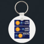 Lunar Eclipse Solar Apocalypse Astrology Science Nyckelring<br><div class="desc">Lunar Eclipse Solar Apocalypse Astrology Science Science Meme</div>