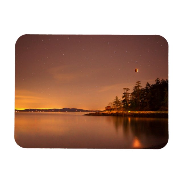 Lunar Eclipse | Victoria, British Columbia Magnet (Horisontell)
