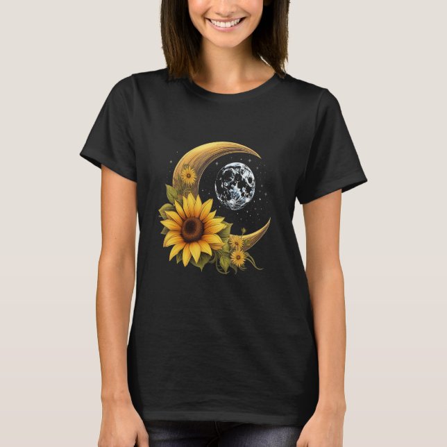 Lunar Embrace Solros Starburst T Shirt (Framsida)