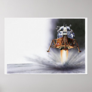 Lunar enhet för Apollo örn Poster