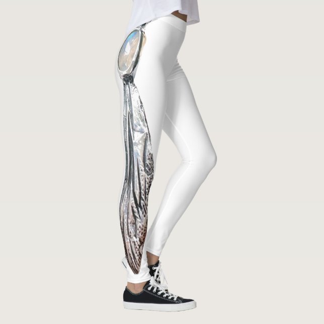 Lunar Feather - Sterling silver och Moonstone Leggings (Höger)
