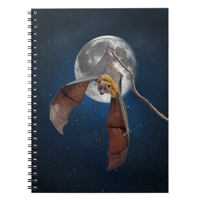Lunar Fladdermus | Spiral bärbar dator Anteckningsbok (Framsidan)