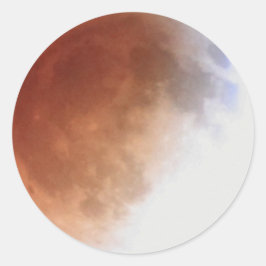 Lunar för 1:06förmiddag för förmörkelse (13) April Runt Klistermärke