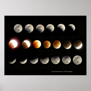 Lunar förmörkelse poster
