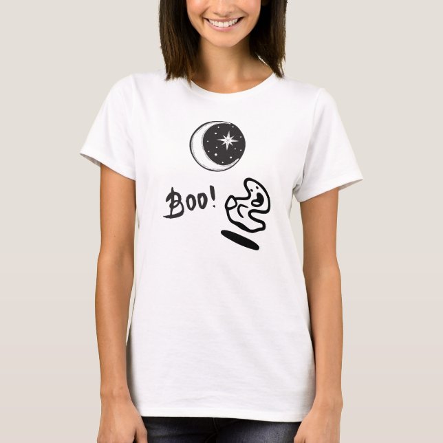Lunar Ghost Boo T Shirt (Framsida)