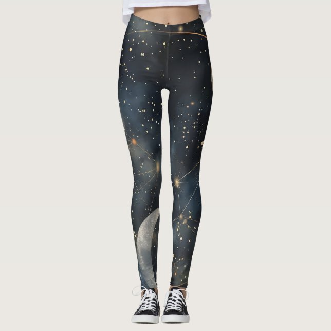 Lunar glöd, Elegant Moonlit Leggings (Framsida)